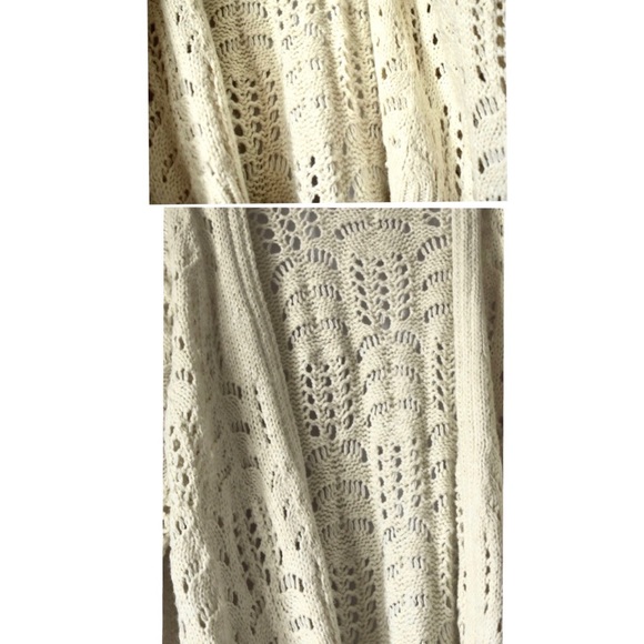 snow white light tined Cardigan - Picture 7 of 8